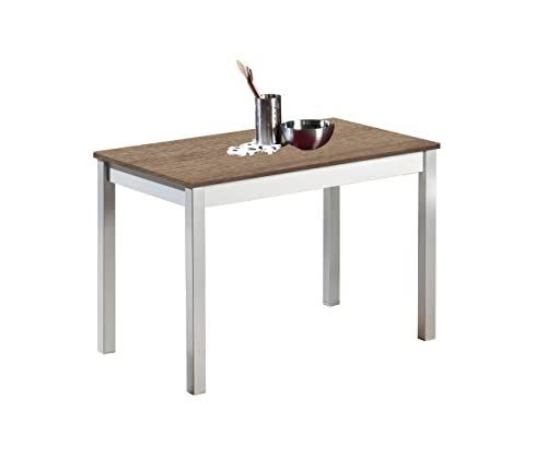 ASTIMESA Fija keukentafel, metaal, eiken, 90 x 50 cm