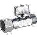 Noyon & Thiebault Robinet d'arrêt droit 1/4 de tour pour WC 3/8" - 3/8" laiton chromé