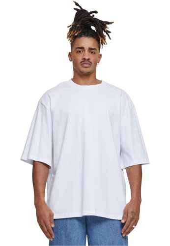 Build Your Brand Heren T-Shirt Oversized Sleeve Tee White XXL