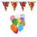 Folat Verjaardag 3 jaar feestartikelen set - 50x ballonnen - 2x leeftijd print vlaggenlijnen