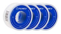 PAMEX - Verpakking met 4 Teflon afdichtbanden - PTFE - 19 mm x 20 m
