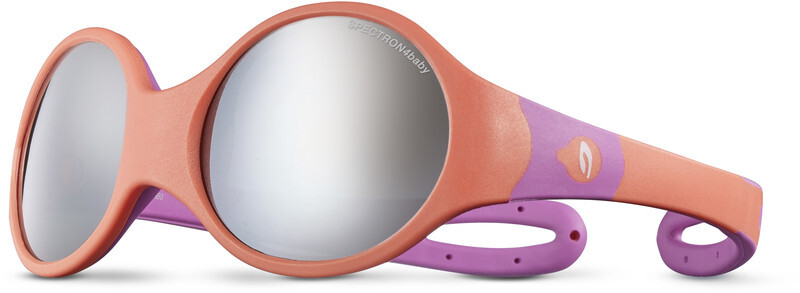 Julbo Loop L Spectron 4 Sunglasses Kids, coral/rosa/grey flash silver