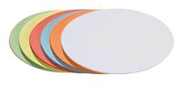 FRANKEN moderne kaarten ovaal / UMZ 1119 04 11x19cm geel 130 g / m² Inh.500 500 Stuk gesorteerde kleuren