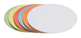 FRANKEN moderne kaarten ovaal / UMZ 1119 04 11x19cm geel 130 g / m² Inh.500 500 Stuk gesorteerde kleuren
