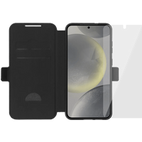BlueBuilt Galaxy S25 Plus Book Case Zwart + Screenprotector Glas