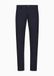 Armani Exchange Essential Cotton Poly Satin Men's Trousers Dark Blue