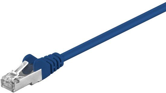Goobay CAT5e FTP patchkabel / internetkabel 0,50 meter blauw