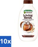 Garnier Loving Blends Shampoo Kokosmelk & Macadamia 300 ml - Voordeelverpakking - 10 stuks