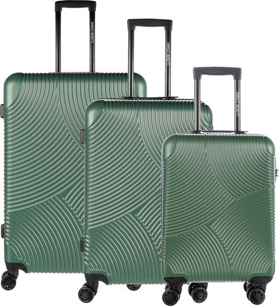 Enrico Benetti Louisville kofferset driedelig - 39040-03 - Olijf