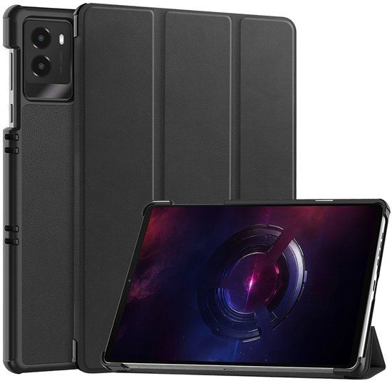 Just in Case Book Case for Lenovo Legion Tab (Gen 3) - Black - Faux Leather