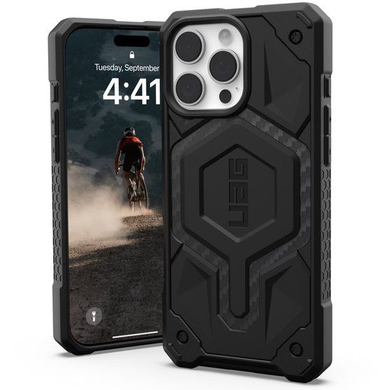 Urban Armor Gear UAG Monarch Hoesje voor iPhone 16 Pro Max - Carbon Black