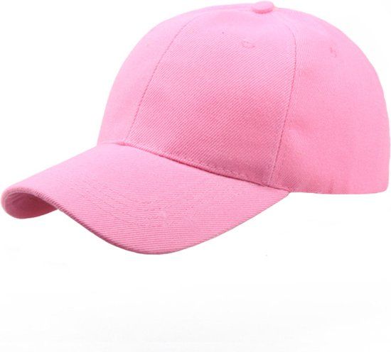 LGT JWLS Effen Baseball Cap van 100% Katoen - Licht Roze