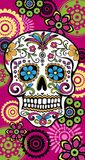 Miracle Home Microvezel Strandlaken Calabera Mexican 95 X 175 Cm Fucsia
