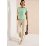 cecil Shirt met korte mouwen en rimpels