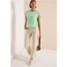 cecil Shirt met korte mouwen en rimpels