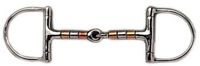 Sefton HISPANO HIPICA SA Sefton Trensbit Met Koperen D-ring Zilver 12.5 cm