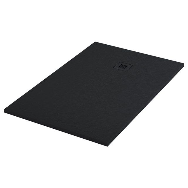 Maxaro Douchebak 140x90cm Rechthoek Mineraalmarmer Zwart