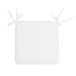 Merkloos / Sans marque Stof Textile Home stoelkussens - wit - 38 x 38 x 3 cm