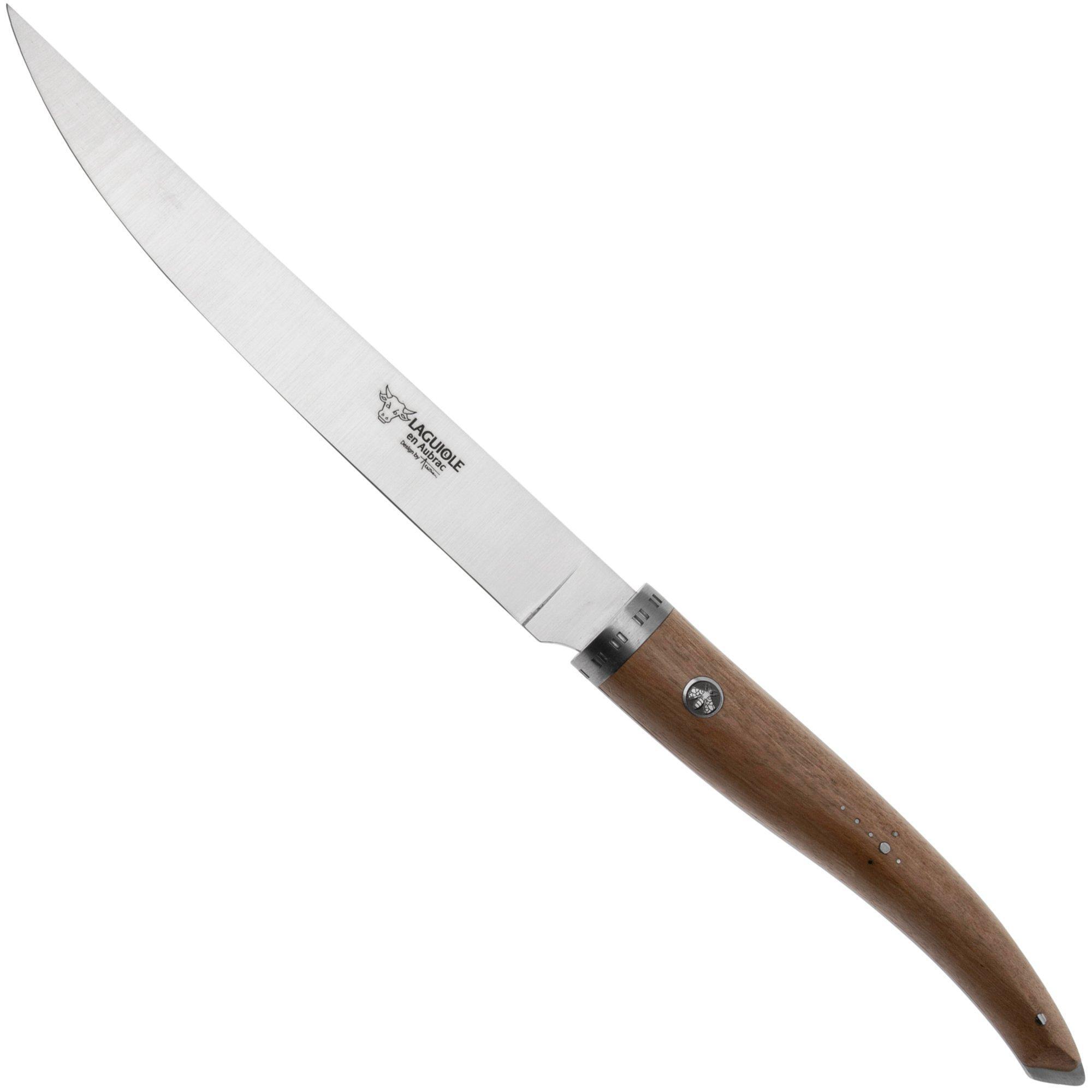 Laguiole en Aubrac Laguiole en Aubrac Gourmet FGO20NOI walnoothout, uitbeenmes, 20 cm