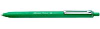 Pentel BX470-4 balpen IZee, drukmechanisme, metalen clip, 0,5 mm lijndikte, 4-delige set: zwart, rood, blauw, groen 12 Stuk groen