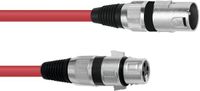 Omnitronic XLR cable 3pin 1m rd