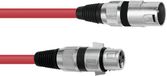 Omnitronic XLR cable 3pin 1m rd