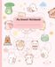 Carnet Kawaii Rose : Animaux Mignons avec Étoiles Pastel | Journal à Lignes Larges | Kawaii