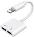 JOYROOM Apple Lightning Splitter iPhone - Audio en Opladen - wit