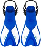 Atlantis Dolphin Zwemvliezen - Volwassenen - Blauw/Wit - Maat 36-41 - Kunststof