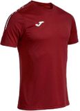 Joma Olimpiada T-shirt Korte Mouw Heren S Burgundy Gestreept Polyester