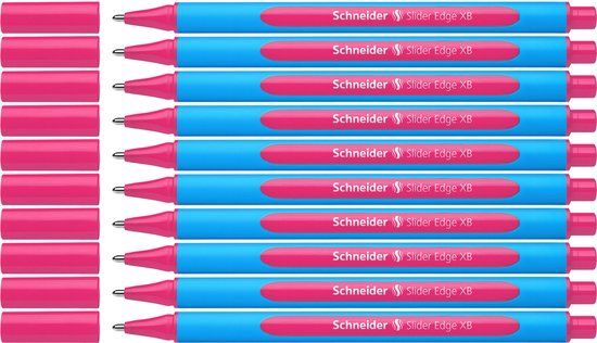 Schneider Slider Edge Balpen - Roze - XB (Extra Breed) - 10 stuks