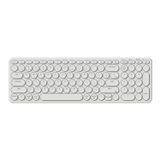 Keychron B4 Pro Ultradun draadloos toetsenbord, 96% Bluetooth, 2,4 GHz, bekabelde verbinding, digitaal toetsenbord, launcher, compatibel met Mac, Windows, Linux, ivoorwit