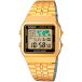 Casio Montre unisexe vintage numérique quartz acier inoxydable plaqué A500WGA-1D, or/or, bracelet