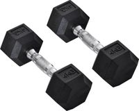 HOMCOM Set van 2 korte halters in zeshoekige vorm A91-015V01