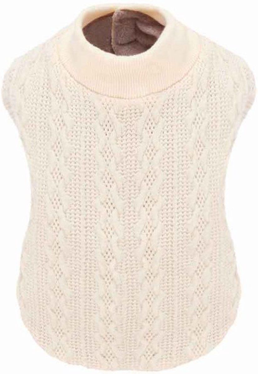 Croci - Hondentrui - SWEATER CLOUD CREAM - Ruglengte: 35 cm beige