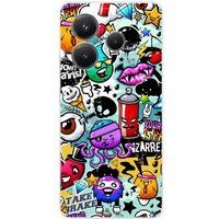 Xiaomi Redmi Note 14 5G Bedrukt siliconen hoesje Graffiti 2