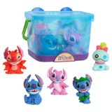 Disney Stitch organisateur de bain, set met 5 figurines de bain