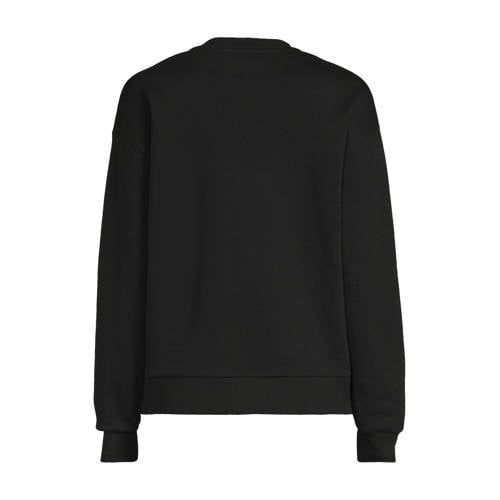Anytime fleece sweater zwart