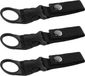 HORCONDORM S.R.L. 3 pièces boucle de bouteille, porte-anneau de bouteille d'eau portable à boucle suspendue, ceinture de porte-bouteille extérieure, clip de ceinture de sangle en nylon à boucle de mousqueton pour camping extérieur alpinisme randonnée (Noir)