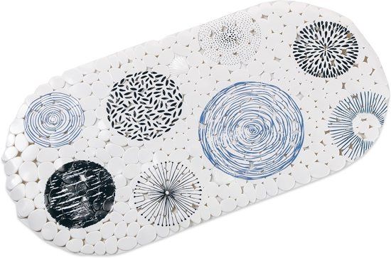 Baytex Antislip Badmat Blue Circles 69 cm x 35 cm
