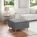 Maison Exclusive - Pouf de rangement, gris foncé, 80 x 80 x 45 cm, velours
