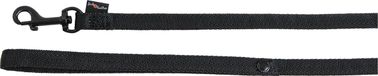 JACK AND VANILLA, Hondenriem, Comfort Tube nylon, zwart, S, 15 mm x 152 cm