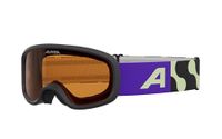 Alpina Piney 2.0 Skibril, anti-condens, extreem robuust en onbreekbaar, met 100% uv-bescherming voor kinderen, zwart/limoen mat