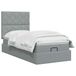 vidaXL Ottoman bed met matras, lichtgrijs, 100 x 200 cm, gestoffeerd