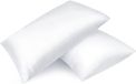 Merkloos / Sans marque Wan GmbH Set van 2 satijnen kussenslopen 50x70 cm - Wit
