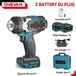Perceuse-visseuse à percussion / Clé à chocs - Outil sans fil 18V - Moteur sans balai - 2800W - 2x batteries 928VF - 8500 coups/min - Blanc