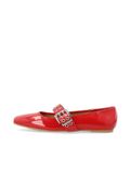 Bianco BIAROSE Mary Jane chaussures cuir verni rouge