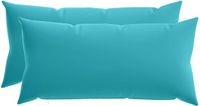vidaXL - Taie d'oreiller - 2 pièces - HEERLEN - Turquoise - 40 x 70 cm - Polyester