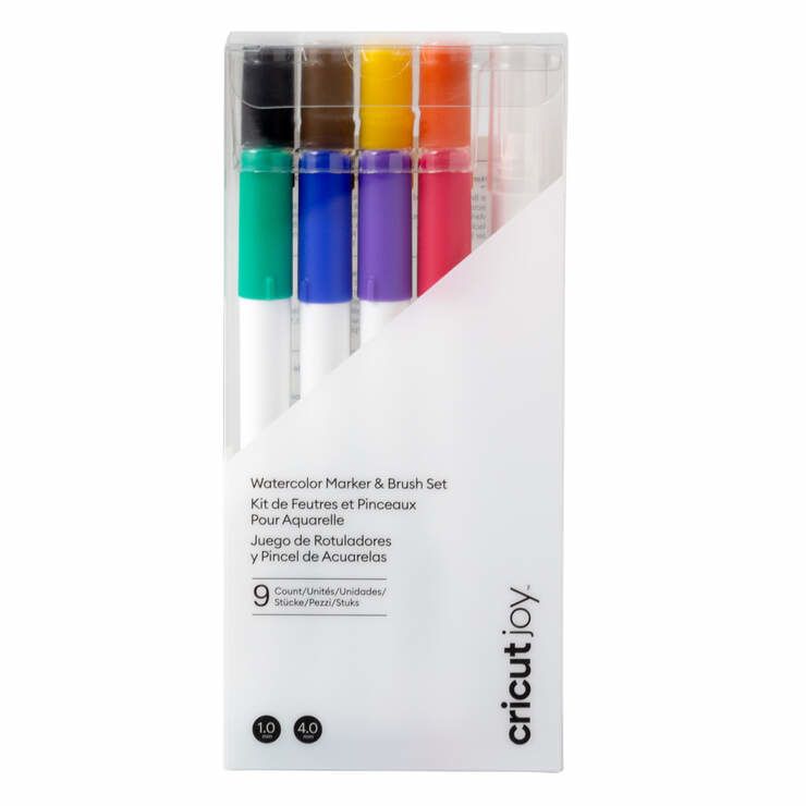 Cricut 2009978 Markeerstift 8 stuk(s) Zwart, Blauw, Bruin, Groen, Paars, Rood, Geel