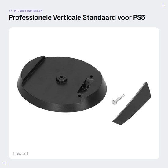 BeiJingLiangPinJiaZuoKeJiWenHuaFaZhanYouXianGongSi Professionele 2-in-1 Verticale Standaard Gameconsolehouder voor PS5 met Bodemgatontwerp voor Warmteafvoer